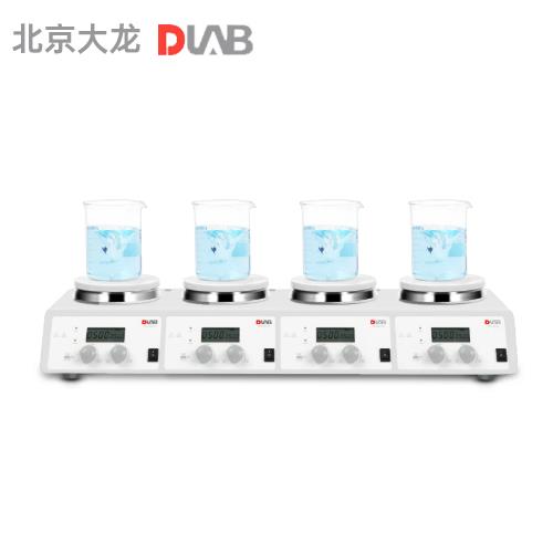 北京大龍MS-H340-S4 LCD數控加熱箱四通道磁力攪拌器