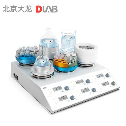 北京大龍MS-H280-S6  LCD數控加熱型六通道磁力攪拌器